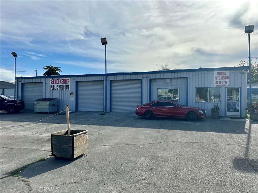 Commercial property currently used as auto-repair shop/dealership that sits on a 0.65 acre lot. The Main Building is approximately 2,265 sqft, with 2 additional sheds for storage. It has 50 parking spaces, amounting to a 4.85 parking ratio per 1,000 sqft. The property has 2 drive-ins and is zoned as CT.