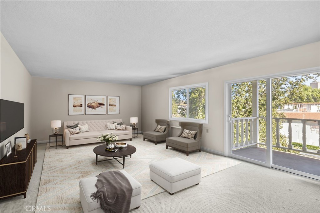 A must see end-unit condo nestled within the highly coveted 55+ Senior Community of Laguna Woods Village. This charming residence features 2 bedrooms, 2 bathrooms, and a spacious living area complete with a balcony, tiled floors in high-traffic areas including kitchen & dining room, dual pane windows, plantation shutters, textured ceilings, mirrored wardrobe doors, and a remodeled kitchen adorned with granite counters, pantry, electric range, and microwave. Situated on the second floor, this beautiful unit includes assigned parking with extra storage cabinets and easy access to the community elevator and laundry. Delight in the wealth of amenities offered by the community, including a 27-hole golf course, horse stables, six pools, pickleball, tennis, bocce ball, and two garden centers, along with an array of over 250 clubs for your entertainment. Take advantage of the convenient proximity to medical facilities, shopping destinations, and diverse restaurants, making this Garden Villa an ideal haven that seamlessly blends convenience with a lively community lifestyle.