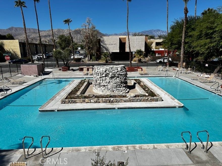 This beautifully renovated second-floor studio condo offers the perfect blend of comfort and convenience, featuring a stunning mountain view and overlooking a newly upgraded pool. Thoughtfully designed and fully furnished—including all linens—this turn-key property is ready for you to enjoy.



Inside, you’ll find a modern interior with a washer and dryer for added convenience. The community boasts two recently updated pools and a spa, providing a resort-like atmosphere.



Located just two blocks from El Paseo, you’ll have world-class shopping, dining, and entertainment at your fingertips. Whether you’re looking for a full-time residence or an investment opportunity, this property allows for Airbnb rentals in compliance with Palm Desert and HOA regulations. Plus, you're just minutes from premier golf courses, world-class tennis events, and top-tier recreational activities.



Don’t miss out on this incredible opportunity!
