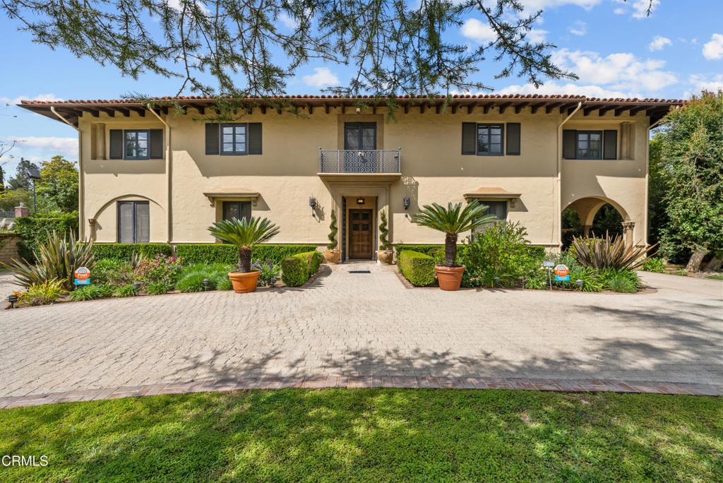 Wallace Neff's timeless elegance is on full display in this Italian Renaissance Revival masterpiece, nestled in one of Pasadena's most coveted neighborhoods, renowned for its significant architecture and historic homes. The property includes a second parcel, which falls within San Marino and may qualify for enrollment in the highly regarded San Marino School District. Originally constructed in 1927, this grand home sits on 0.46 acres of flat land with an impressive front yard featuring a circular driveway. A grand entrance with Italian marble floors, soaring ceilings, and a beautiful curved staircase welcomes you into this magnificent home that offers five bedrooms, three of which are suites, six baths, an oversized chef's kitchen with high-end appliances, and a butler's pantry. The private gated yard features an automatic gate that leads to a beautifully manicured garden with a stunning pool, fountain, lush lawn, and a pool house which also incudes an additional bathroom. This garden is an entertainer's dream, offering privacy, mature landscaping, and multiple patios for outdoor enjoyment. This home is a rare find, with its historic charm, timeless design, elegance, and quality craftsmanship blending seamlessly throughout. Just a few minutes' drive to the Langham Hotel and the Huntington Library and Gardens, this home is an extraordinary opportunity to own a piece of Southern California's architectural gems. Seller Financing May Be Avaiable.