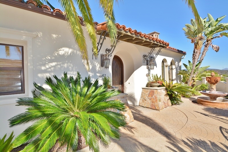 Stunning Del Mar Mesa home, nearly 5,000 SF, exclusive Bougainvillea community Carmel Valley, rare leasing opportunity! Cul-de-sac street, impressive curb appeal, private gated entrance & driveway. 5 BRs, 5.5 BAs, large living, dining, family rooms, 3 fireplaces, separate library/study, media room, Travertine flooring & custom window coverings throughout. Gourmet kitchen with custom cabinetry, granite counters, Viking appliances. Pool, spa, beautiful views! Listing info deemed reliable but not guaranteed. An impressive stairway provides access to the upstairs living area. The luxurious master bedroom includes a over sized walk-in closet with his/her entrance doors, deluxe bathroom with granite counters, his and her sinks and vanities, Travertine tile floor, large jetted spa tub and elegant glass enclosed shower. The backyard is beautifully landscaped with an expansive patio, pool and hot tub, palapa sitting area, and fire pit surrounded by a lush lawn, manicured landscaping and amazing views of the surrounding hills. Commuting is easily accessible with nearby access Interstate 5 and Highway 56. The beaches and golf courses of Del Mar and La Jolla are just short drive away! The home is also located within the highly acclaimed Del Mar Unified School District: Sycamore Hills Elementary School, Carmel Valley Middle School, Torrey Pines and Canyon Crest High Schools. All listing and marketing information provided is deemed reliable and accurate but not guaranteed - agent, broker, and tenant should confirm all property information and specifications before entering rental agreement. Neighborhoods: Bougainvillea View: City,Evening Lights Sewer: Sewer Connected