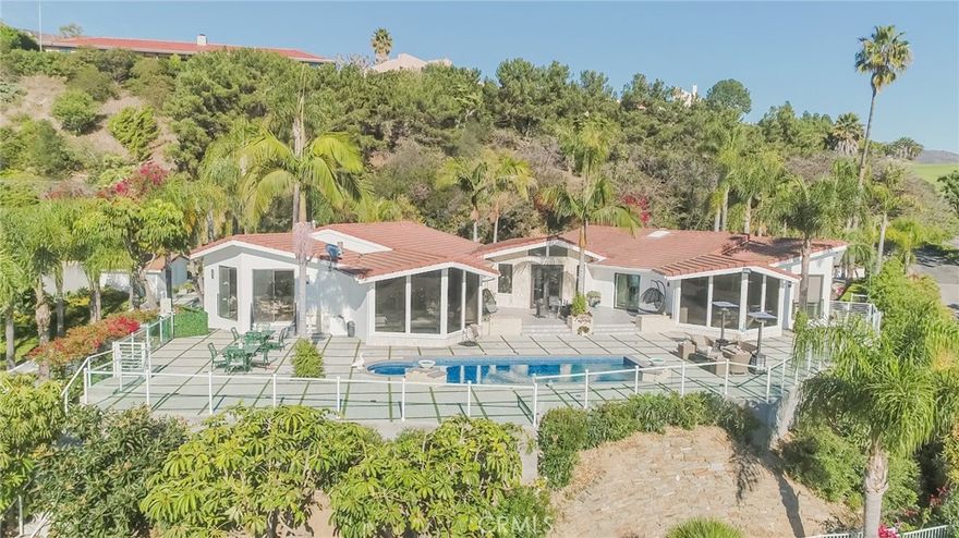 Fully furnished, recently remodeled, and beautifully designed single story estate has the looks and feel of a 5 star resort. Enjoy spectacular panoramic ocean views from this exclusive, gated, modern estate, featuring 4 bedrooms and 6 bathrooms, wrap-around driveway lined with palm trees, and located in the prestigious Malibu Country Estates, just minutes from world renowned shopping, dining, and activities.



The home features an open floor plan, spacious living room with sliding pocket doors and french doors that open to an entertainer's yard with fire pits, outdoor bbq, swimming pool with remote controlled waterfall and fountains, and jacuzzi overlooking the Pacific Ocean. The home has high ceilings, great natural light, security cameras and system, bonus room, cook's kitchen with brand name high-end Viking and Miele appliances, exquisite bar, formal dining room, and a family room with remote-controlled fireplace and motorized shades. Walk-in closets with three separate motorized carousels in two different bedrooms, two steam rooms, and all bedrooms have their own bathroom. Two car garage with electric vehicle charging and lush landscaping, including fruit trees and vegetable garden, create a peaceful sanctuary.



Malibu Country Estates has street lights, sidewalks, parks, supermarkets, and restaurants nearby. Pepperdine University Crest Club membership available, which include tennis courts, olympic-size swimming pool, gym, track and more.



Owner pays for weekly gardener and weekly poolman. Tenant responsible for all utilities. Short term or long term lease available.