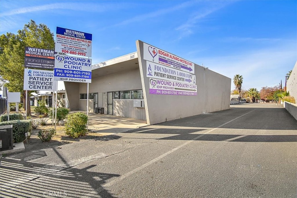 Chris Armen presents the Waterman Medical Center. A well maintained Private, Gated, Multi Tenant Medical Business center. Poised with High Visibility street frontage on traffic rich Waterman Ave. In a prime opportunity area located just three blocks away from Dignity Health - St Bernadine’s medical center. Beautiful office spaces open to manicured court yards. Featuring Multiple exam rooms, bathroom, waiting rooms entrances and reception areas. 40 parking spaces, 24 hour security and easy access to 210, 215 and 10 freeways. Multiple suites available from 1000- 2900 sq ft.