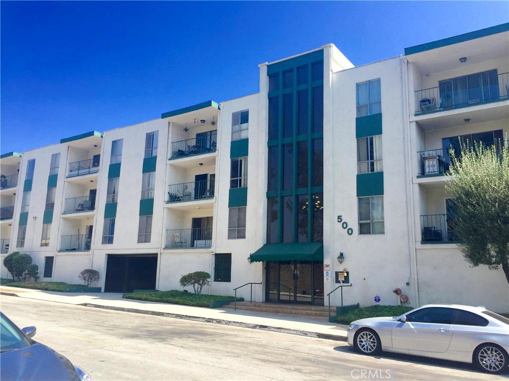 What a perfect condo if you're looking for a location with great Frwy access in the hub of Glendale with shopping, eateries, walking & urban living. Do not miss this value on Jackson Place. Nice well maintained building with exceptional laundry facilities, recreation room, lovely pool & BBQ area for entertaining, 2 parking spaces underground with gated secure parking & elevators for your convenience. What makes this unit so exceptional is that it is a corner unit with 2 bedrooms with windows on both sides and a living room area with a balcony. Each bedroom has an abundance of closet space, kitchen features granite kitchen counters, range with a microwave, stainless steel double sink, laminate floors throughout living space, 2 bathrooms with tile floors and one with a tile surround shower tub combination. This condo has a very spacious open floorplan, great outdoor areas, parking and a welcoming double door entrance with a classic forest green awning. Priced at $369,900 and is ready for occupancy! Sound walls are one of the newest additions near the Freeway for the residents comfort.