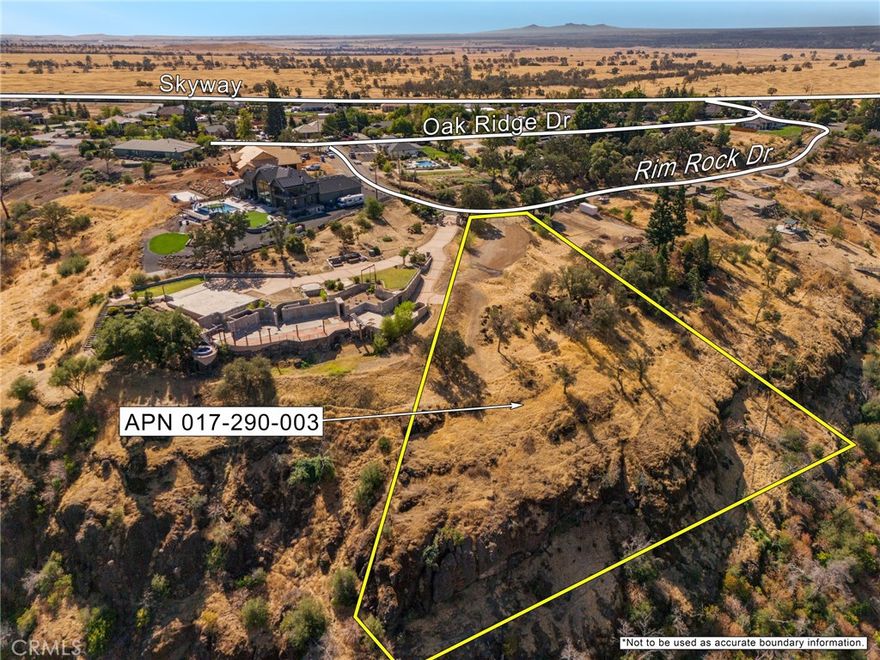 A dream view for your dream home! Premier lot providing sweeping views of Butte Creek Canyon.  This 1.41 acre lot provides ample room for you to build and enjoy.