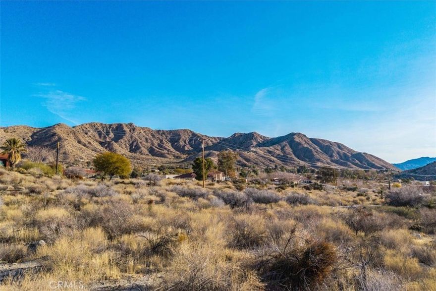 Lovely 17 acre parcel perched high up in Morongo Valley. Surrounded by so much desert beauty, this parcel is ready for your dream oasis. Take in the breathtaking desert skies, colorful foliage and local wildlife. Build a beautiful home and ADU and create the perfect desert hideaway.