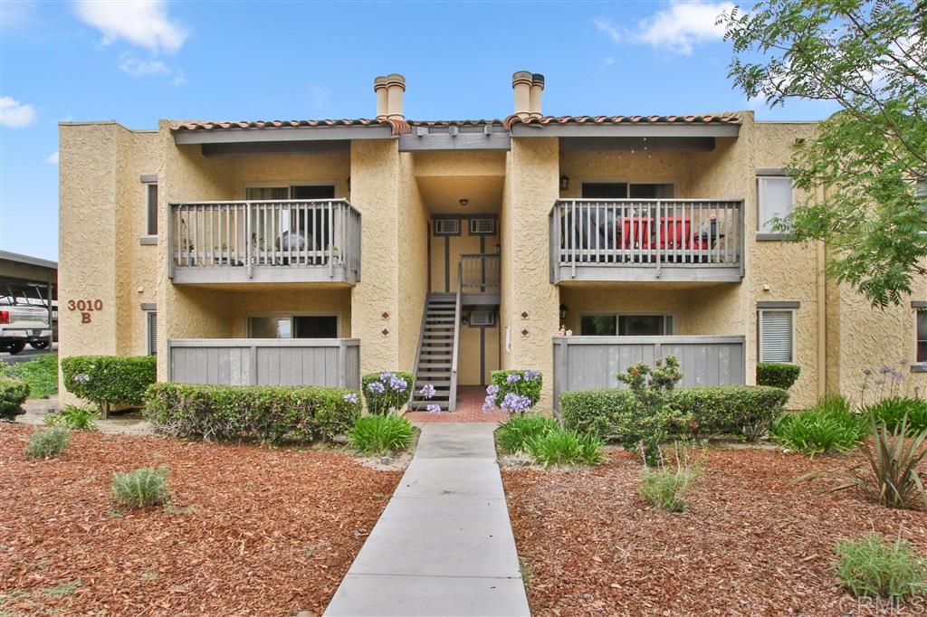Back on the market. At no fault to seller. 1 bedroom 1 bath 675 sqft condo in the gated community of Villa Bonita in Paradise Hills. Laundry closet stacked, 1st floor for easy access. Enjoy the great patio for outdoor space. Complex offers community pool, workout room and tennis courts. Grocery store, gas station, fast food restaurants and fwy 54 that links to 805 or fwy 125.
