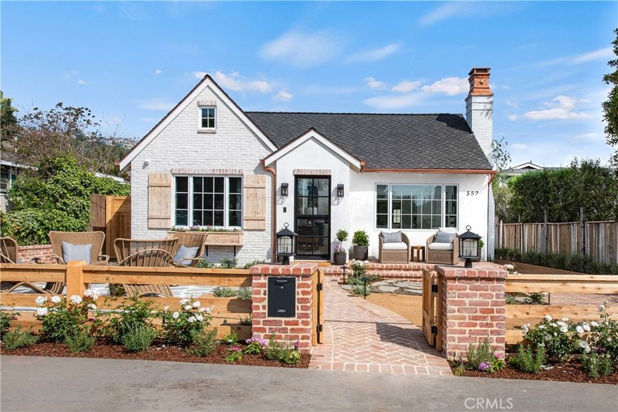 This charming Laguna Beach cottage was preserved and brought back to life by Andra Miller Designs LLC. Andra masterfully incorporated today's luxury standards in design and modern amenities with the home's original cottage charm. The home went into escrow before completion.