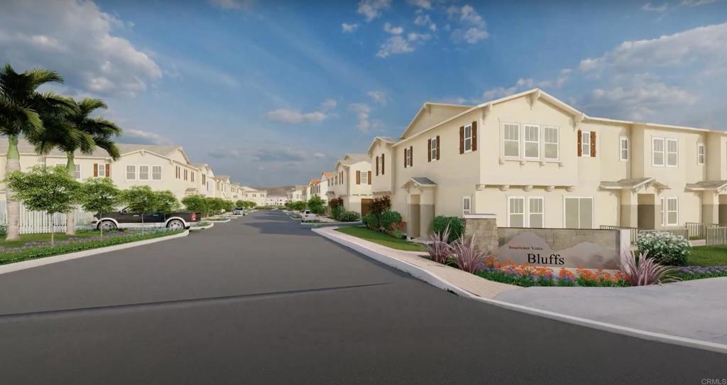 The Bluffs is one of the most unique new home communities in all of San Diego County. Situated on a ridge adjacent to the actual Sweetwater Spring, our hillside location overlooks a palm lined canyon, with views towards Sweetwater. Reservoir. The Bluffs community boasts an open and airy feel which is unique and rare in today’s market. Each two-story town home features a gated private patio, two car attached garage and a buyer owned solar system. Amenities include a community pool, tot lot, communal barbecue area and a designated viewing area of the nature preserve
