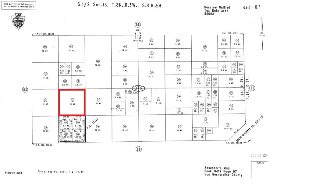 PRICED LOW TO SELL FAST!! Only $990.00 per acre of land. This 10 Acre of land Located near Hodge Rd near Lynwood Barstow California. Serene and panoramic 360 view of the Desert, Valley and surrounding mountains. OHV area and great for off roading, outdoor shooting, hunting, all kind of desert sports. Ideal land to park your toys and go explore the desert!! A very affordable investment for any buyer! Hurry to make an offer today!