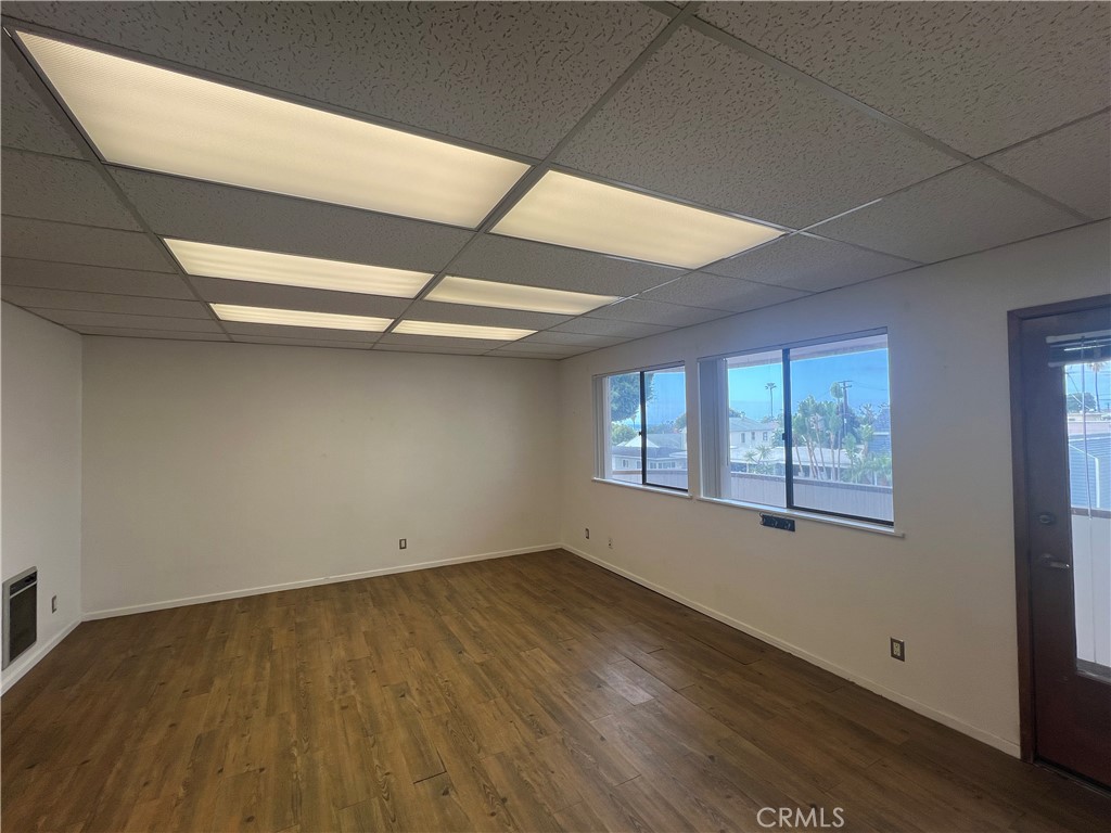 Street front and second level office with ocean view balcony, close to park, beach and historic downtown San Clemente. Plenty of off street parking at rear of building. Large windows facing El Portal allow lots of natural light.