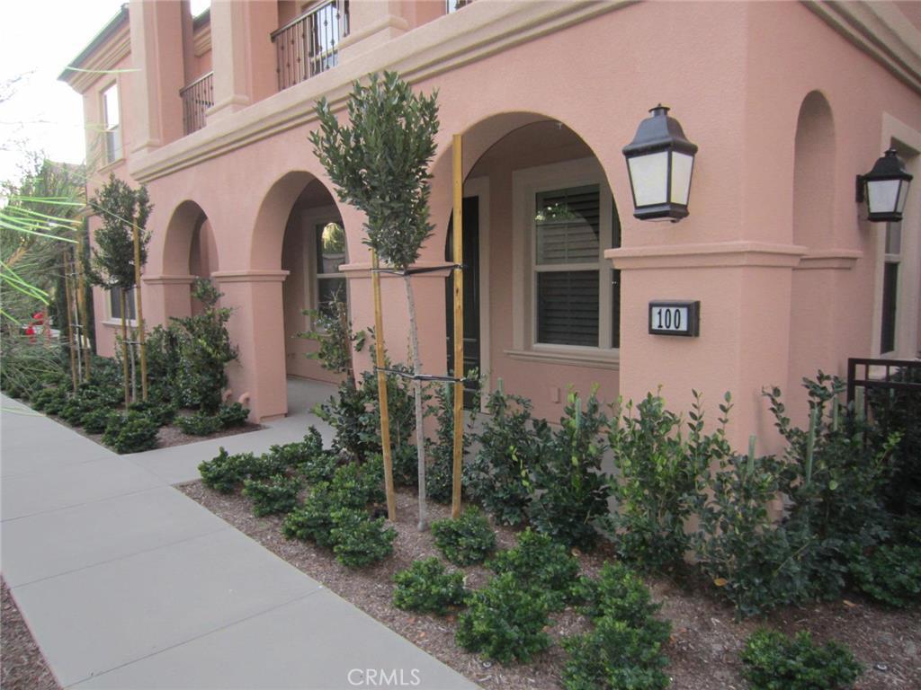Beautiful one story, ground level condo in Irvine! Recently built in 2013, this home offers 1 bedroom plus an open office area! Could be used as second bedroom. Expansive great room connected to a modern kitchen. Great for entertaining. Kitchen has granite counters and stainless steel appliances. Master suite has it's own full bathroom and a walk in closet! Other features include plantation shutters, stackable washer/dryer, and a 1 car attached garage! Community rich with amenities as well!
