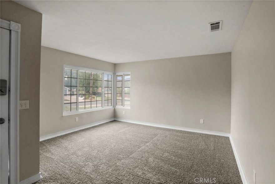 Charming 3 bedroom, 2 bathroom, single story home with a sparkling swimming pool on a cul-de-sac street in the city of Riverside! The family room features an inviting fireplace and flows to the kitchen with a breakfast nook. The kitchen offers laminate countertops, wood cabinetry, and a breakfast bar. The primary bedroom features a ceiling fan, a walk-in closet, and a shower-in-tub in the primary bathroom. Sliding doors lead to the outdoor patio, the swimming pool, and back yard. Additional property features include RV parking, a 2 car garage, and no HOA. Within walking distance to Twinhill Elementary School. Convenient to nearby parks, shopping, and major freeways!