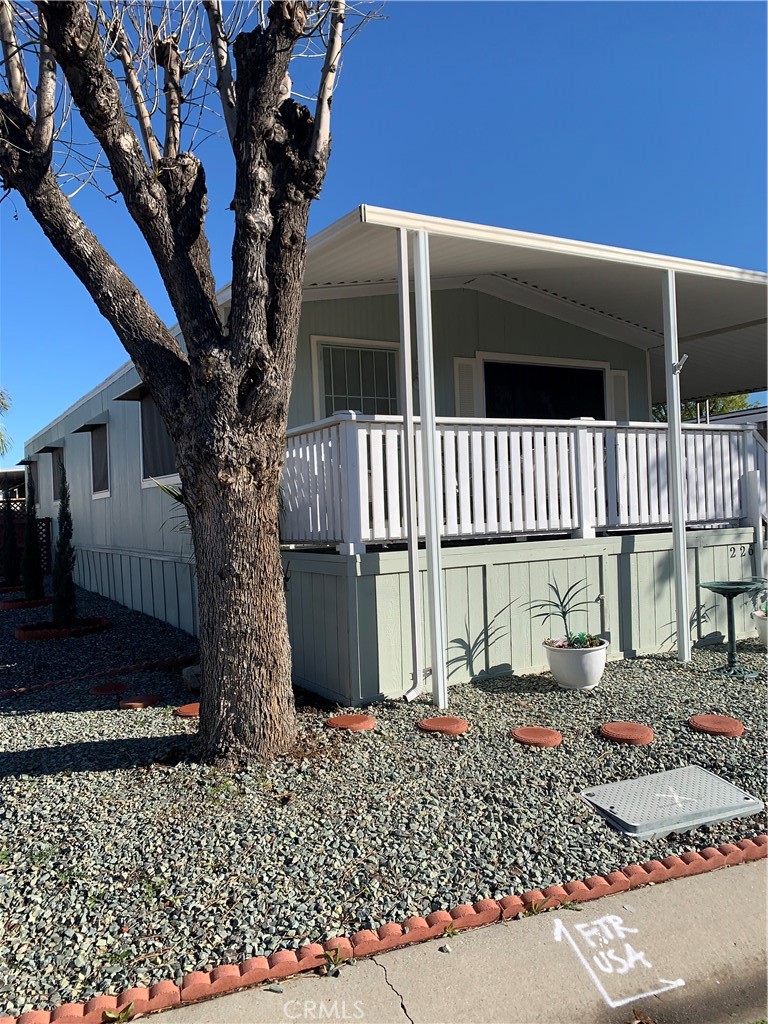 BACK ON THE MARKET. Super Clean! Move in Ready! Pride in Ownership! This mobile has been gone through from top to bottom, Tip top shape. Centrally located next to shopping, Banks, Restaurants within walking distance. WELCOME to Sun City Mobile Estates Senior 55+, Gated Community. Don't miss out on this Sweet Double Wide, 2 bedrooms, 2 bath. Living/Dining Room area w/built in hutch. Kitchen has newer shaker cabinets, stainless steel appliances. Spacious Primary Bedroom, large enough for a King size bed. Refrigerator, Microwave, Washer & Dryer, Ring Door bell is including in the purchase of the Mobile Home. Deep concrete Driveway with attached awning. Outdoor shed. The Park offers many activities such as Bingo, chair Volleyball, Swimming pool & Spa. Gym, card room, meeting room, library, billiard and game room. Come by! Check it out! You won't be disappointed.