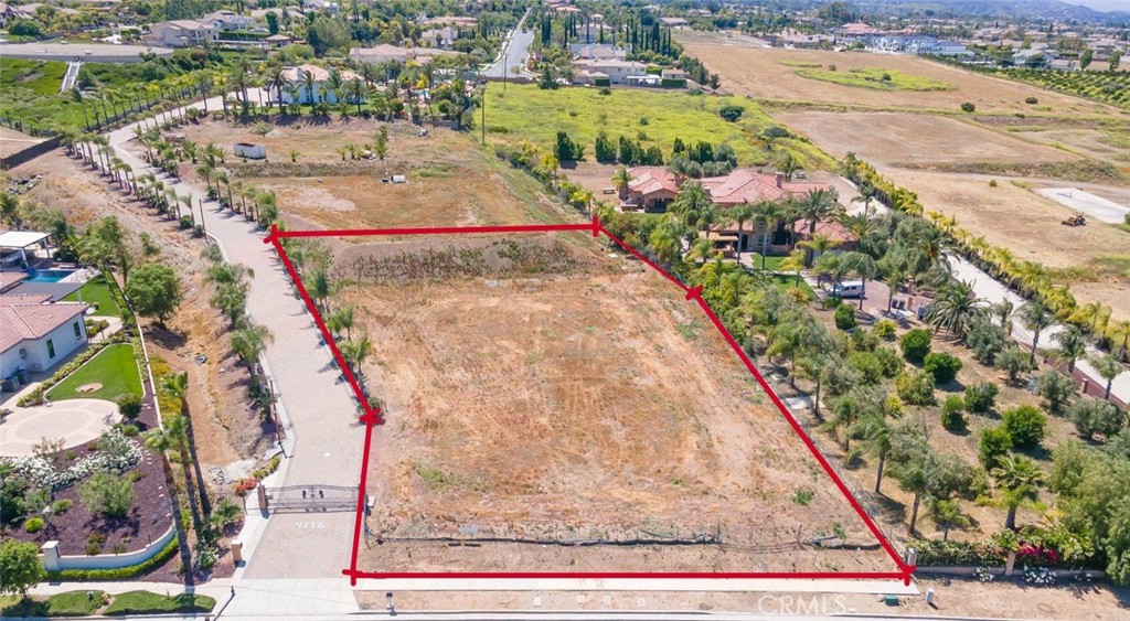 Prime 43,560 sq. ft. lot in prestigious South Corona. Rough grading has been completed, the initial phase of land preparation involving the shaping and leveling of the ground to establish a solid foundation for future construction. All utilities, including underground electric, are in place. The residentially zoned land is located in a luxurious area, providing a prime opportunity for developing an upscale home in a highly desirable neighborhood. Surrounded by luxury homes, this property offers a rare chance to create your dream residence. No HOA or Mello-Roos. This is an exceptional opportunity! Call today for more information