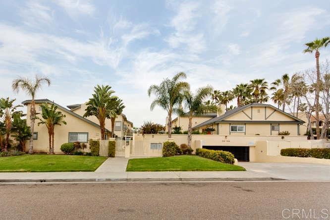 West of I-5 & 1 mile to the sand, this spacious Carlsbad Village condo is ready for you! Layout is perfect boasting dual master bedrooms, two full baths, large closets, & additional upstairs loft! Custom built in entertainment center, fully equipped kitchen with breakfast bar and dining nook. Large raised deck in front & patio off back. Addt'l features: new flooring, washer/dryer, AC, ample storage, parking w/ 2 spaces, upper end unit impeccably maintained, gated complex. Coastal Gem! Water & trash incl.