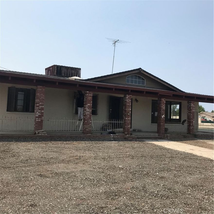 Beautiful single level pool  home in South Corona.   This home boasts 4  bedrooms and 2 baths with 2363 square feet.  Home sits on 1 acre of land.   New flooring throughout the home.  Stunning wood beamed ceilings.  Very open floor plan with plenty of room for entertainment and growing family.  Spacious kitchen has tile countertops with plenty of cabinetry.  Ample storage space throughout.  Free standing range/oven with dishwasher.   Upgraded spacious master bath.   Private enclosed wrought gate in front of property.
Award winning schools with easy access to 15 freeway, shopping centers and restaurants.