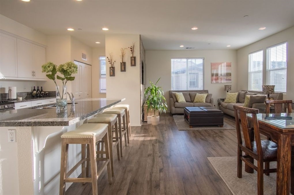 This tri-level home is available for rent JULY 1 2020. Built in 2016 this brand new home has 3 Bedroom, 2 Full Bath on 3rd Floor and 1/2 bath on main and 2nd floor. Home features A/C, Washer and Dryer, all appliances, balcony, and large open layout. Neighborhoods: Vista Del Sur