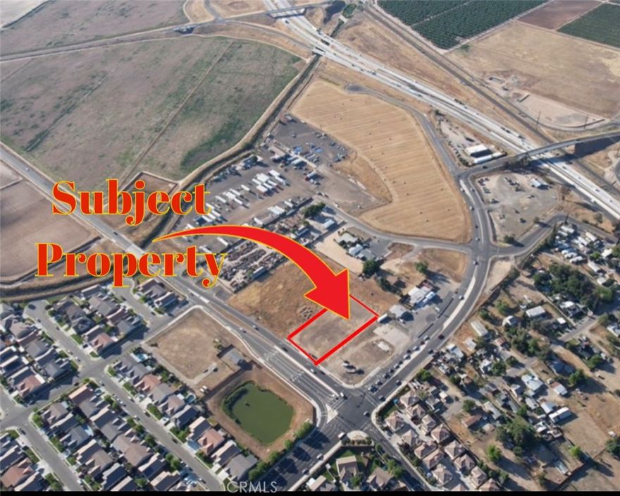 1.05 acre lot, vacant land near corner of N Buhach Rd and Green Sands Ave in Atwater. Great location to build a fast food restaurant, gas station, etc. Easy access to North and Southbound Hwy 99 from Atwater/Merced Expressway.