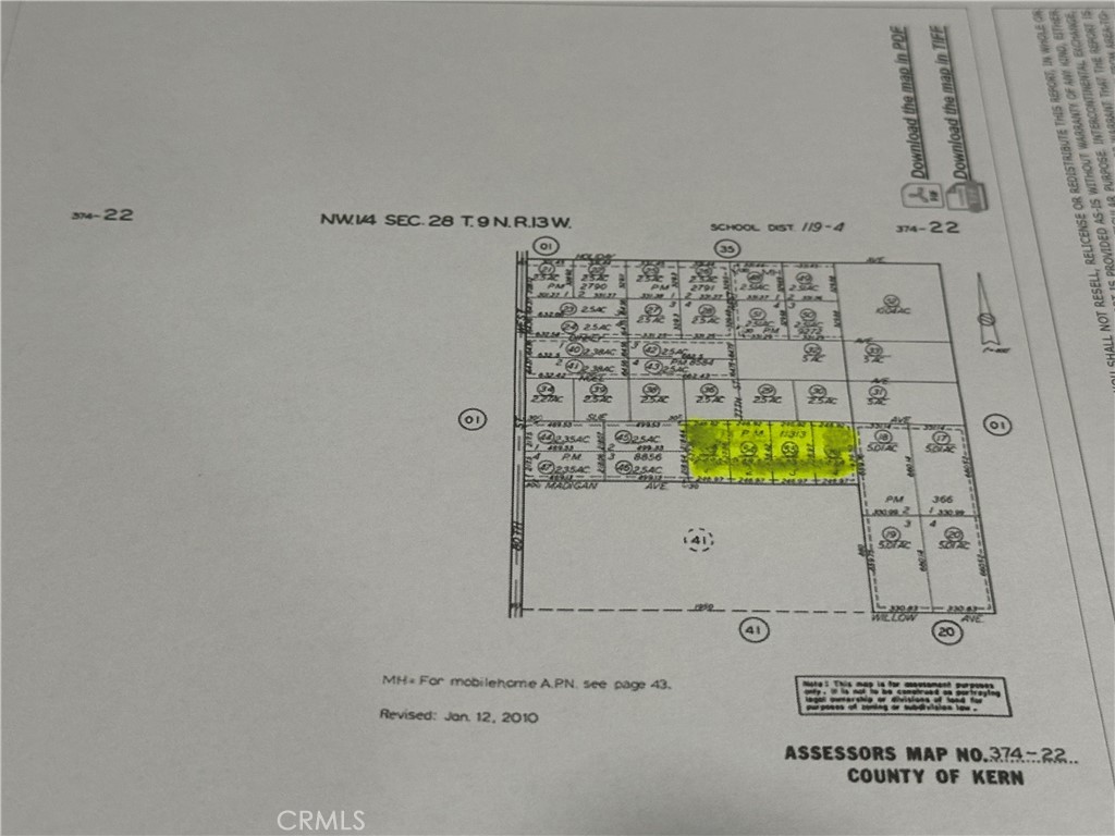 9.94 Total Acres in Rosamond! Already Subdivided into 4 Lots with Individual Parcel Numbers! Great Potential for 4-8 Residences with a Shared Well Agreement. It Took Owner 4 Years to Break This Up - Why Start from Scratch? Includes APN 374-220-53/54/55/56! Seller is Out of State and Wishes to Cash Out!