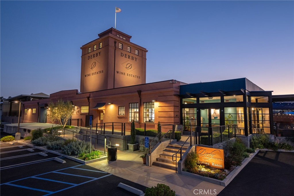 A high-profile location makes Derby Winery especially attractive to investors with ambitious vision. Historic and inspiring, the 1.18 acre property features an iconic building from 1922 that's been meticulously restored in recent years. The 13,523 sq. ft. space includes offices, restrooms, and flexible event areas—along with patio seating for 120+ guests.
Permitted for wine production (up to 20,000 cases annually), the winery has a generous 3,864 sq. ft. crush pad equipped for anything. The building offers limitless potential from shops and restaurants to a private club. Breathtaking views and close proximity to downtown only add to the allure.
While this offering is exclusively real estate, there is an opportunity to purchase the wine business, inventory, equipment, and vineyard properties separately. Investors may choose the entirety or select assets as desired.
A rare invitation to introduce your wine brand or reinvigorate an existing business, this landmark Paso Robles property is truly extraordinary.