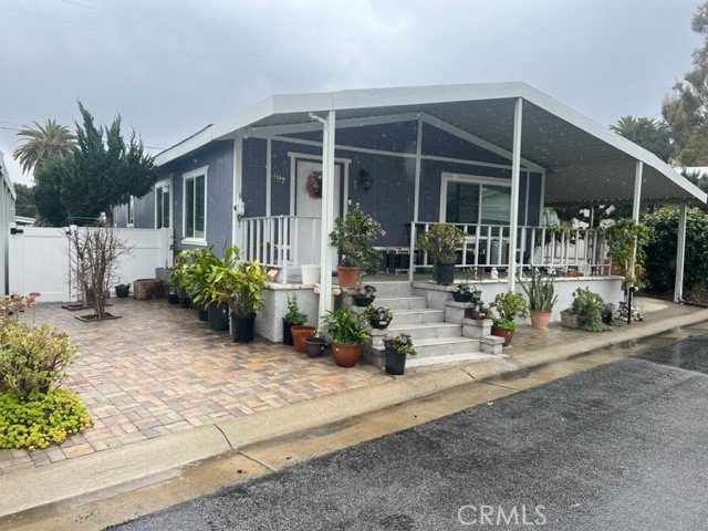 Excellent location, Turnkey unit is located at the cul-de-sac and is away from the major road which is very nice and quite. This outstanding senior community (55+ and 18 year old) near the foothills with LOW RENT. This home is picture perfect and ready for you to make it yours. Owner just recently redone and enlarged the front porch, side patio and stairs and repaved the side paths to make the front very spacious and beautiful. This Beautiful and clean Home with split AC units featuring a living room with Large Windows that Create an Open and Airy Feeling, Dining Room Open to the Kitchen with generous cabinet space! Just amazing. The Two Bedrooms Are Well Sized with A Lot of Closet Storage Space. Natural light fills the cozy Living room. New flooring, new paint in and out and new master bathroom. Lots of fruit trees and flowers at the back of the house. Easy Maintenance with front porch for relaxing outdoors. Foothill Vista is a GREAT NEIGHBORHOOD across from Azusa Pacific University and citrus college. Close to Gold line, Buses, shopping, dining and entertainment CLEAN, READY TO MOVE IN. Across from APU and Citrus College. Barbecue, Clubhouse with kitchen, library, Heated Community Pool, Community Spa, Exercise room, RV and Doggie Park. MANY MONTHLY ACTIVITIES ARE SCHEDULED FOR RESIDENTS! PETS UP TO 30LBS ARE ALLOWED. THIS IS A MUST SEE!!! Don't miss the chance to check out this wonderful property.