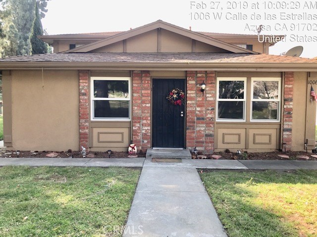 HOME SWEET HOME! A WONDERFUL 758 SQ FT HOME LOCATED IN A POPULAR SECLUDED RANCHO AZUSA COMMUNITY WRAPPED BY THE BEAUTIFUL VIEW OF A GOLF COURSE! THIS IS AN AMAZING SINGLE LEVEL HOME! EVERY INCH SHOWS PRIDE OF OWNERSHIP! IMMACULATE CURB APPEAL! COMPLETELY REMODELED THROUGHOUT WITH FEATURES SUCH AS: CENTRAL AIR AND HEAT, NEW FLOORS, NEW BATHROOM, TWO TONES DESIGNER PAINT EXTERIOR AND INTERIOR, RECESS LIGHTING, NEW FIXTURES! LARGE KITCHEN IS TASTEFULLY REMODELED WITH WIDE AND MARBLE COUNTERS, STAINLESS STEEL APPLIANCES! SPACIOUS LIVING ROOM W/ BEAUTIFUL MOUNTAIN VIEW! PLENTY OF STREET CUL-DE-SAC PARKING WITH ONE ASSIGNED PARKING SPACE! LAUNDRY IS LOCATED RIGHT BEHIND UNIT! THE DESIRABLE LAYOUT ALLOWS YOU TO ENJOY OUTDOOR LIVING WITH DELIGHTFUL PRIVACY. ACT NOW! THIS HOME WILL NOT LAST LONG!