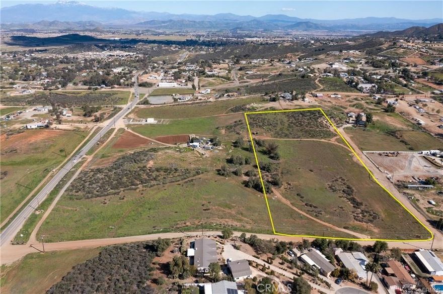 7.35 acres of land in the City of Menifee. Corner of Felswood Ave and Sunset Ave, gentle slopes with great views on the eastern side. On the path of growth with Bundy Canyon in the process of widening to four lanes. Property is zoned RR-1/2, Rural Residential, minimum 1/2 acre lot size. Great for small custom home development with large lots. Survey, percolation test and well reports are available upon request.
