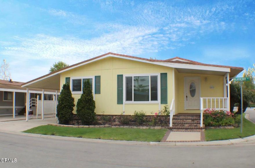 Triple wide home in beautiful Meadowlake family Park.Large, private & fenced landscaped back yard. Open concept kitchen, dining room and extra large living room with built in bookshelves. Built-in dish/glass hutch in the dining room. The extra large master bedroom has a room, which can be used as an office or craft room. Walk in closet, and large master bathroom. VERY SPACIOUS and has lot of storage areas throughout including plenty of storage cabinets in the master bath. Recently a new Hot Water Unit has been installed, newer toilets and shower heads on both bathrooms. New inside paint. The laundry room has newer flooring, and was converted into a bedroom from previous owner, currently is back into the laundry room.  Among the many upgrades there is newer laminate flooring throughout, kitchen back splash. Newer windows and newer roof. Custom made screen for the 2nd bedroom. Pet door installed recently from the office room leading to the back yard. All pet toxic plants have been recently removed. The home is wired for Spectrum internet and cable. This is conveniently located in corner lot with beautiful landscaping, sprinkler system for roses, palm trees, grass and flower garden, located across the street from the club house. Enjoy the park amenities; pool, Spa, fitness room, tennis court, billiard, wonderful extra large and inviting club house to enjoy family gatherings and celebrations. Private RV parking is available with extra fee. It is located close to Esplanade shopping area, and the trendy Collection. Adjacent to guest parking. Close and easy access to the 101 freeway and minutes to the beach. Offer must be accepted first then to get prequalifies for the park. All information is deemed to be reliable, bit not guaranteed, buyers are encouraged to do their due diligence. No lock box, must call first to show it.