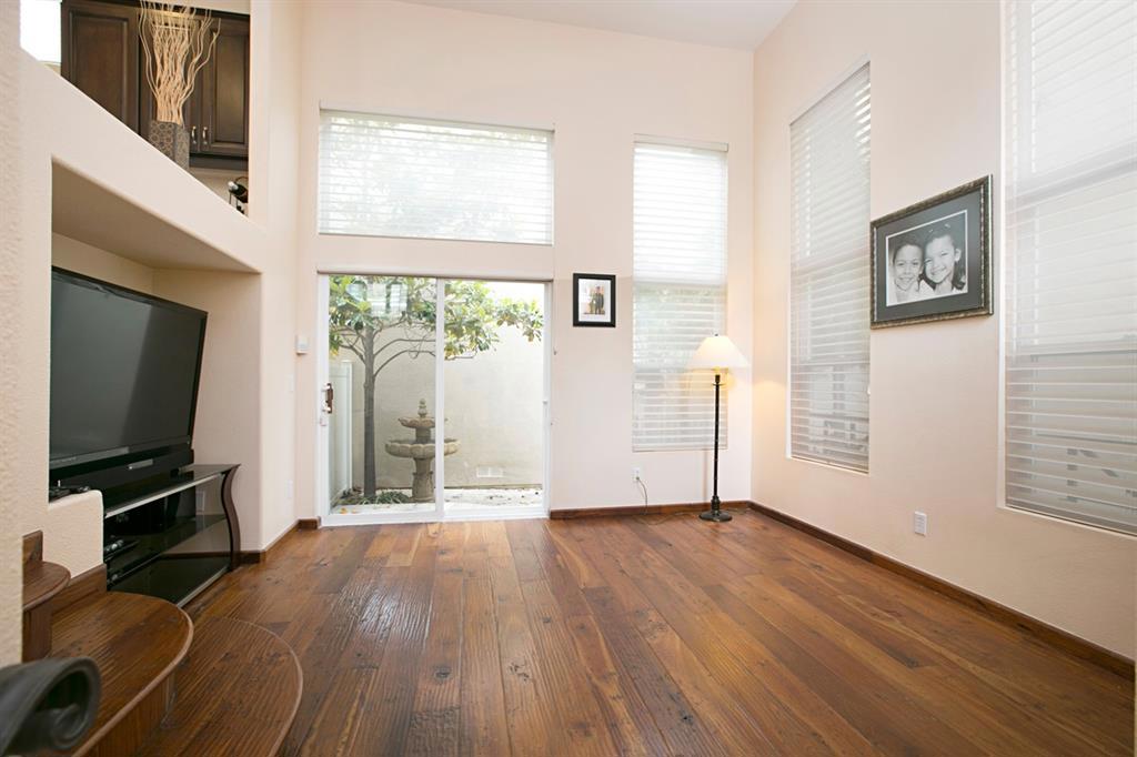 Absolutely gorgeous detached home. 3BR 2.5BA plus loft. Open & airy floor plan w/ lots of natural light and high ceilings. Solid wood floors throughout. Kitchen remodel with granite counters. Wood shutters in living/dining/bedrooms. Central AC. Upstairs W/D and downstairs W/D. Private patio with fountain. 2 Car attached garage plus tenant can obtain 2 additional parking permits. Community features exercise room and two pools. Walking distance to award winning schools and shopping. Photos are not current. Neighborhoods: Carmel Valley Complex Features: , Sewer: Sewer Available