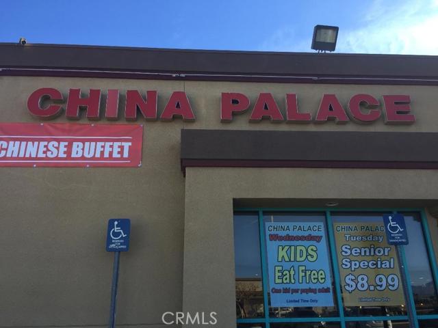 CHINA PLACE BUFFET FOR SALE. GREAT LOCATION!! All furniture; include free standing tables/chairs, 20 plus booth, 4 rows of buffet stations, all fixtures, kitchen equipment, large ice machine, ice cream machine, Total lease amount is $7,500 including CAM charges. ONLY RESTAURANT FOR SALE. Sewer Connected: SC Sewer Paid: Yes Sewer In: SIS Cooling: CA Heating: GAS,FA Loading Dock: Drive-in Loading WaterSource: DIST # of Attached Spaces: 0 # of Detached Spaces: 0 # of RV Spaces: 0
