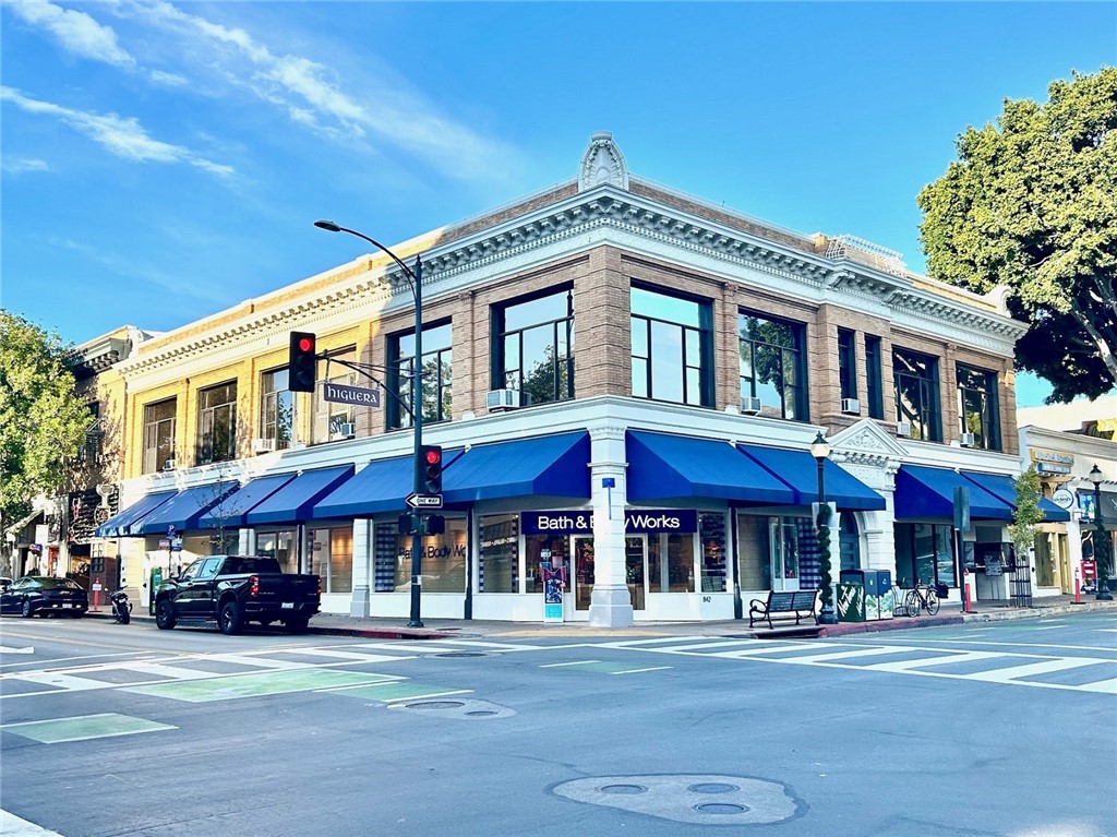 One of five private second floor offices available in a landmark building, located in downtown San Luis Obispo. Office suite with built in cabinetry, small refrigerator, and sink. This one room suite includes a closet and is located on the east side of the building.