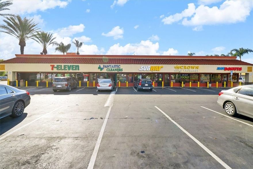 The subject property is situated on the South West corner of Beach Boulevard & La Habra Boulevard in the City of La Habra. The property is surrounded by other Commercial/Retail, Apartments and residential properties. Property includes ample parking and had a façade enhancement in 2007. Located across from Costco, near La Habra City Hall, Community Center, U.S. Post Office, La Habra Police Department and other Retail Shopping Centers. 2 legal parcels - potential to divide and resell, Potential for mixed use redevelopment 34% of income from credit tenants, 79% of income is internet resistant, 58% of tenants in place over 15 years Scheduled rent increases provide income growth Inflation Hedge- Below market Rents are easily replaceable – with increased income likely No deferred maintenance, Well maintained and easy to manage Tenants include: 7-Eleven, Dollar Tree, Bank of America, Subway, Kumon Learning Center, Best Deal Appliances, Taco Nazo, Dance Studio, Cleaners, Dentist, Women’s Center, Sushi, Acupuncture, Dog Groomer, Barber, Donuts, Farmers Insurance and More Stable Tenant Mix of National, Regional and Local Companies Substantial Parking & Abundant Street Frontage Located on High Traffic Point Corner with 57,985 Cars Per Day Sale is Combined With Additional Parcel 018-201-21