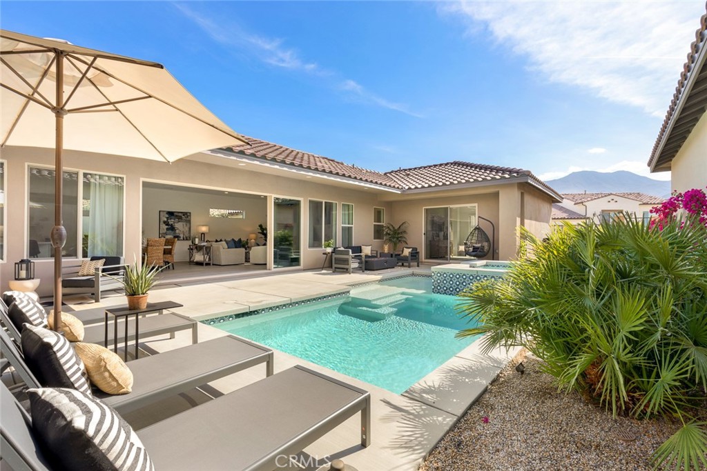 **Monthly rates average around $20k+ (all inclusive of taxes and fees) and vary on a monthly basis*** Welcome to Casa Luna. This brand-new, chic 3-bedroom, 3.5 bath home is the perfect getaway for those looking to unwind in style. Situated on the World Famous PGA West Golf Course, this retreat allows guests to lounge by the pool during the day and sip cocktails by the fire pit during sunset. After an amazing day playing golf, grill up your favorite meal at the BBQ and enjoy al fresco at the outdoor dining table that seamlessly opens to the main living area of the home.
Step inside through the floor to ceiling sliding glass doors, to the ultimate space to relax in luxury with 3 en suite bedrooms with king beds, large living area to gather plus a chefs kitchen with top of the line appliances! Casa Luna provides ample accommodations for friends and family with plenty of indoor seating, cozy fireplace and large screen TV.
There is space available for up to 4 cars total between the driveway and garage. Street parking is not permitted. Oversized vehicles not permitted.
