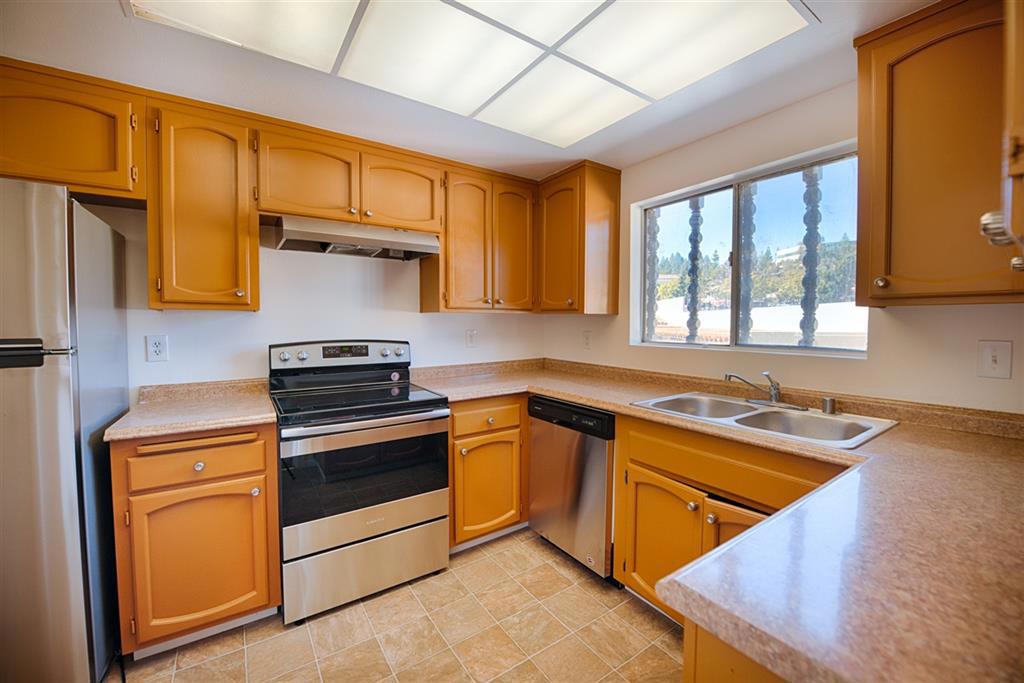 2nd floor single level condo has lots of natural light. The oversized glass sliding door opens up from the living room out to the large balcony and open private view. The unit features brand new appliances, paint and carpet. Very spacious living and dining room. one covered parking spot with a small storage space. tenant has option to rent a large storage space on site for an additional $100 per month. Tenant has option to get a membership to the Rancho Bernardo swim and tennis club. Neighborhoods: Rancho Bernardo