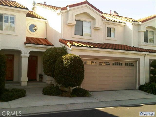 Village Niguel Gardens. A resort-like community with gated access and beautiful community pool & spa area. Convenient center tract location within the community and nearby to excellent shopping, dining and entertainment. Remolded townhouse style living with all bedrooms up, all living area down along with half bath. Vaulted ceilings provide plenty of volume. Light, bright floor plan. Recent improvements include carpet, paint, updated bathrooms.Beautiful rear yard patio with greenbelt view. Attached 2 car garage with direct access. Great schools and parks nearby. About 4 miles to clean sandy beaches.