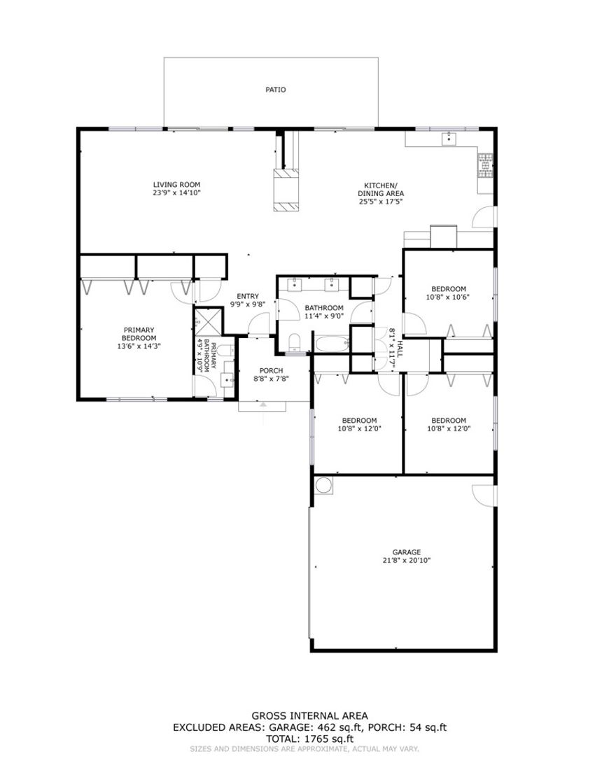 Welcome to this special one-level ranch style home that offers a unique fusion of mid-century modern architecture and a recent renovation to give you the best of the old and the new. Upon entering the home you will immediately notice the very open floorplan and the exquisite 10" wide plank European Oak hardwood floors that have been installed throughout. Also catching your attention will be the walls of glass and vaulted ceilings that are typical of mid-century modern design. The "great room" style design includes a spacious sunlit living room that shares a two-sided fireplace with the large dining area to create simple ambiance in each space. The newly remodeled kitchen opens up to both areas and features bright white cabinetry, quartz counters and high-quality appliances that include a Bosch commercial style range and refrigerator. Another nice feature of this home is the location of the bedrooms. The primary bedroom and bathroom are located in a wing on the west side of the home while the three secondary bedrooms and guest bathroom are located in the East wing. That means privacy for the parents and the kids. Both bathrooms are a mix of some original features and some upgrades and are bright, clean and functional. Additional interior features and systems include recessed lighting, fresh paint throughout, central heat and air conditioning, dual-pane vinyl windows, new door hardware and ample built-in storage. The two car garage is where you'll find the laundry hook-ups while the large driveway provides parking for several more cars. You'll also love this one from the curb thanks to it's freshly painted exterior and professionally landscaped front yard with auto sprinklers. The lot is over 10,700 sq ft and offers not only the upper rear yard next to the home but a large sq ft lower pad that offers the potential to be improved with a pool, sports court (buyer to verify with local government agencies) or maybe just a garden with your favorite fruits and vegetables. Walkability? There are very few locations on the hill that are truly walkable but this is definitely one of them. Less than 2 blocks away are multiple shopping centers that offer dining, shopping, banking, healthcare, beauty care, live theatre and everything in between. Peninsula High School is just as close and the local internediate and elementary schools are just a short drive away. What else? How about mountain and city light views from the the main living spaces and rear yard. Don't miss it!