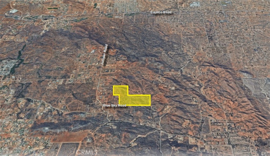 The subject property consists of four parcels totaling approximately 98 acres of land within the Lake Matthews area in Riverside County. Three of the four parcels have frontage on Blue Sky Road and form a rectangular shape measuring approximately 2,500 feet in width and 1,200 feet in length. The fourth parcel is connected to parcel #321-210-052 to its northwest via Celestial Drive. The property itself has mild topography on the frontage portion along Blue Sky Road and leads into hillside towards the northwestern most parcel. The area surrounding the property consists of mostly rural residential/large lot homes and some agricultural operations. The property lies approximately 4.5 miles from Highway 74 access which connects to the I-215 to the north and the I-15 to the south.
The property is within the Lake Matthews/Woodcrest Planning Area of Riverside County’s General Plan. It has a zoning classification of R-A-2 ½ which allows for single family residences on a minimum lot size of 2.5 acres consistent with the development standards in the county’s municipal code.
The property has an expired Tentative Tract Map (No. 30992) for 18 large single-family lots ranging from 3-5 acres with approximately 29 acres of open conservation area. Please refer to the OM for more details.
$1M PRICE REDUCTION - OWNERSHIP TARGETING A QUICK-CLOSE