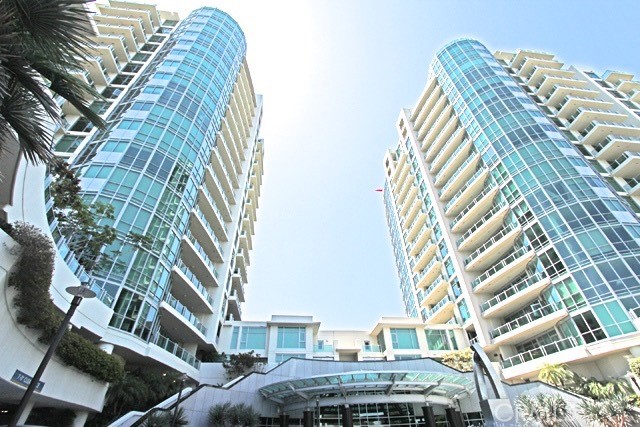 Gorgeous! Magnificent upgraded corner unit at the luxury Marquee high rise building. This stunning unit on the 6th floor of East Tower of Marquee is a highly desired, rarely on the market D plan. 2 bedrooms and a Den. The Den can easily be used as a 3rd bedroom. Unit has been recently upgraded with all new flooring, fresh paint, new appliances and more. Bright with lots of natural light, park view and eloquently appointed with granite counter tops, top of the line stainless steel appliances, travertine in the bathrooms, floor to ceiling windows, and very well maintained. Ultra modern building with numerous amenities including 24-hour gated security and concierge, resort-style lobby, coffee bar, lounge with fully-equipped kitchen, conference room, family movie theater, business center, billiard room, fitness center, heated pool and spa, outdoor BBQ stations and playground to enjoy. It is only a few minutes drive to UCI, high-class shopping, fine dining, entertainment and OC's most beautiful beaches. The best lifestyle to experience in luxury high-rise residence and the top-rated safe community in the nation. HOA dues include internet, gas, water and trash. No mello roos.