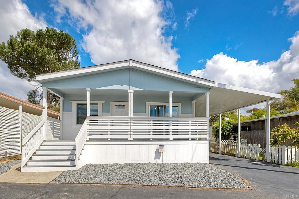 BRAND NEW 2025 SILVERCREST MANUFACTURED HOME!! You can be the first to live in this very rare brand-new home for Hide Away Lake Mobile Estates. 2 bedrooms, 2 bath, plus a bonus room. 1345 esf, offered for $315,000. This home sits in Hide Away Lake Mobile Home Estates, a Senior Community 55+ that is located in beautiful Valley Center. The park is well maintained and a gated community. It features a nice rain-fed lake, community pool, clubhouse with billiards and exercise area, and a community laundry room. This home is in a great location, and it is close to the clubhouse. This lovely, brand-new home is not quite finished but will be soon. More pictures will be available as they are completing it. Please come and see this picture-perfect home soon, it will sell quickly!! The current space rent is $815.00 monthly.