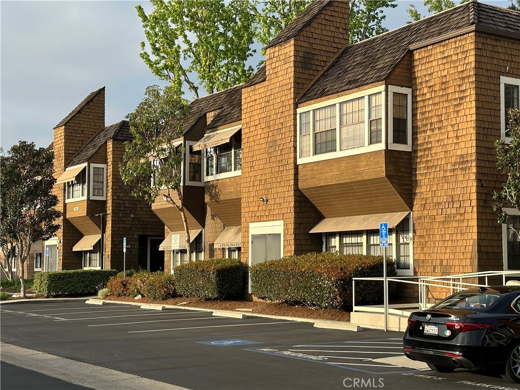 Wellington Pines offers a picturesque setting for a professional office condominium. Conveniently located near major freeways (I-5, SR-55, and SR-22), this central Tustin address is strategically positioned in a bustling business hub. Spanning approximately 3,700 square feet, the office features a highly desirable ground-floor entry with a stairway to the second floor and an additional entrance on the second floor.
The space includes private offices, a conference area, and a break area, making it ideal for both individual workspaces and collaborative sessions. The welcoming lobby and waiting room on the first floor provide a perfect area for receiving clients and guests. Additionally, the complex offers access to separate public restrooms conveniently located just outside the entryway, along with ample parking facilities, ensuring a comfortable and accessible workspace for both clients and employees.