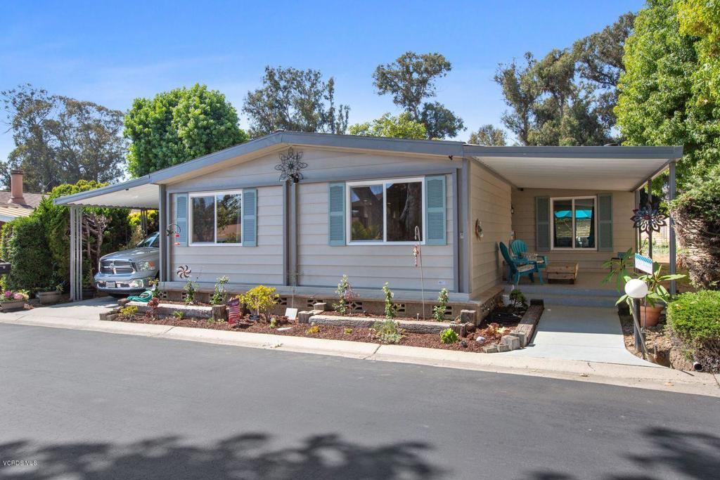RARE REMODELED BEAUTY, top to bottom in 2020! Great corner location across from the Clubhouse offering many amenities including an exterior heated pool & spa. No neighbor behind & larger private outdoor yard with patio area. Gather around the stacked stone fireplace on those colder days. Hard to find 3BR's at the Patrician. Entirely too many upgrades to mention, please see the attached list, all completed in 2020. Very short stroll to neighboring Camino Real Park offering walking/biking trails, (2) dog parks & tennis club. Nearby access to fwys 101 & 126. Midtown Ventura location near Lowe's, Pacific View Mall, Medical facilities, Restaurants, Marina, Beaches & Historic Downtown. This is truly a special and hard to find manufactured home in one of Ventura's premiere Senior 55+ parks. Must see to believe, take a peek at http://tour.chadjonesphoto.com/4700auroradrunit1?mls.
