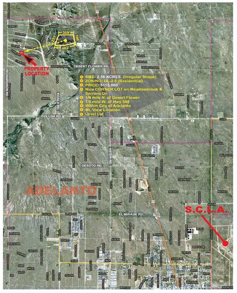 Photo of 0 Desert Flower & Richardson Avenue, Adelanto, CA 92301 (MLS # TR25035260)