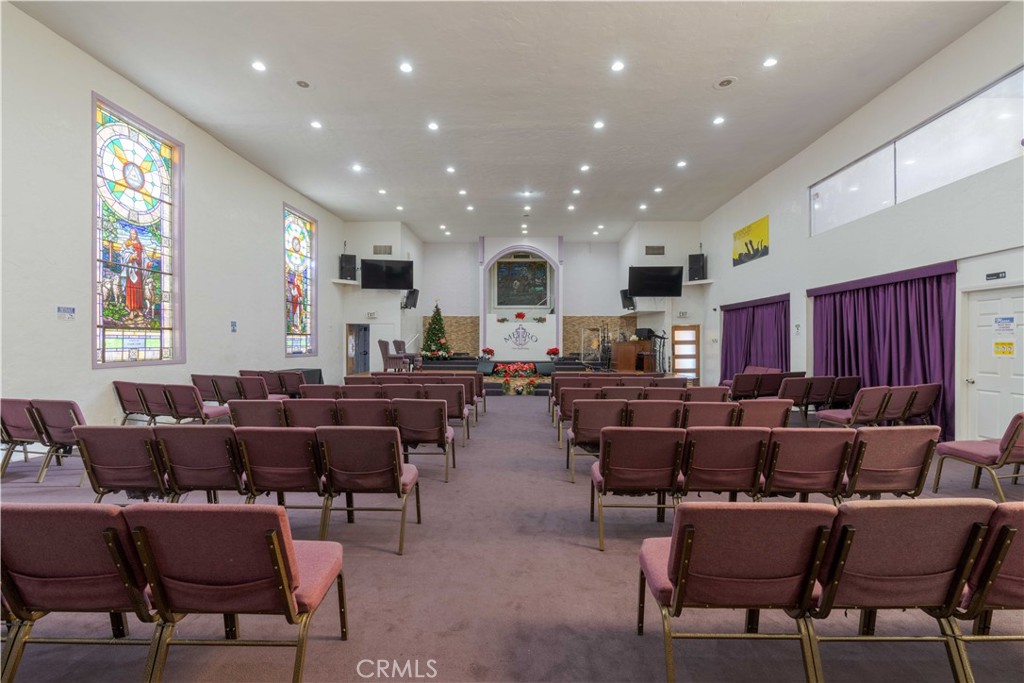 Historic South Los Angeles Church. With over 9,000sqft of usable space. Huge sanctuary with audio and visual equipment. Stage and baptismal pool. Balcony and seating for over 200. Well maintain religious facility with kitchen, fellowship hall, youth center, 3 private offices, 2 multi-purpose rooms. Women's bathroom, dressing area and 3 additional bathrooms. Property includes a nursery and banquet room. Storage areas throughout. Assigned days for your congregation to worship. If you have a ministry and no building, this is a great place for you. Call me to schedule a tour today.
