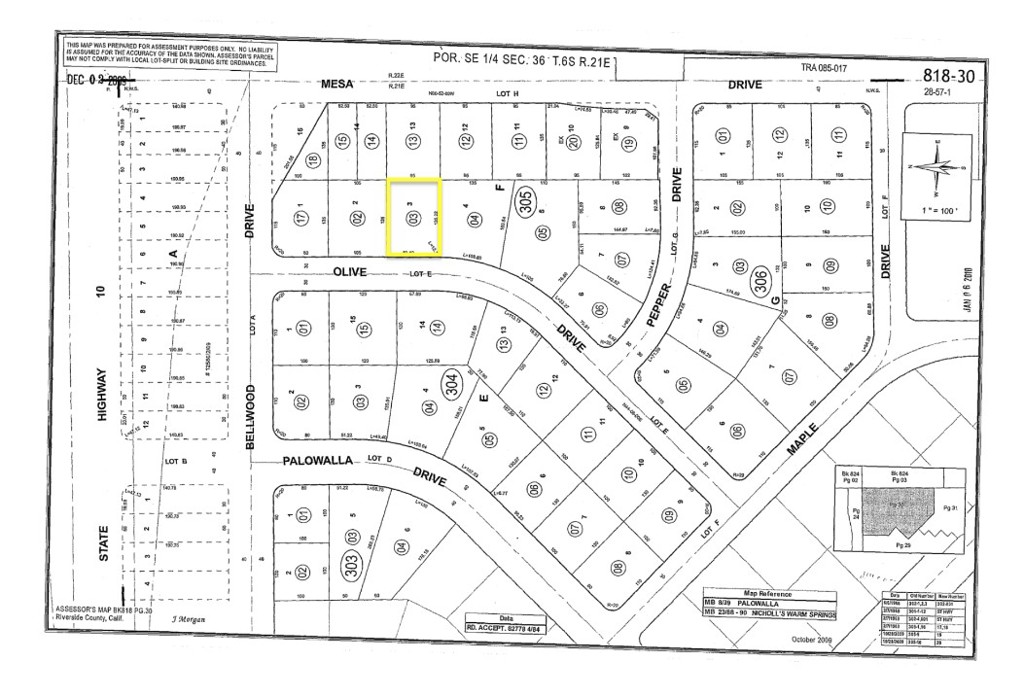Lot#3- Block 2. This 13,068 sq ft Commercial Lot offer a rare opportunity to own prime land zoned C-T.
Option to buy 2 additional lot listings (APN#818-305-017 and 818-305-002) next to this one for a total price of $60,000.00
With easy access to 10 Freeway, this location offers the perfect balance between seclusion and connectivity. Don't miss the chance to make a lasting impact with this exceptional piece of land!