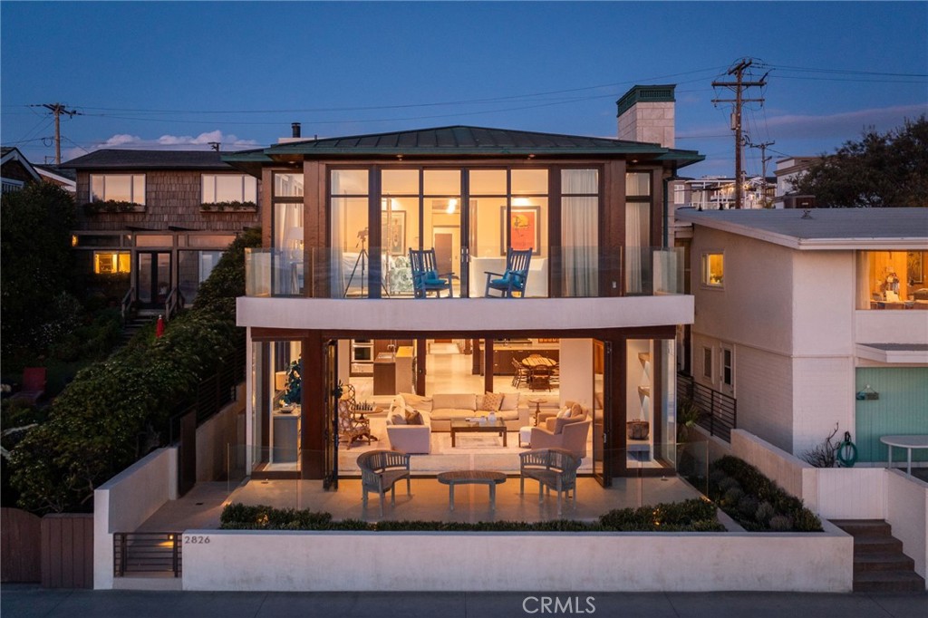 2826 The Strand could be considered the best house ever built in coveted North Hermosa Beach. A true beachfront masterpiece situated on the coveted North Hermosa Beach Strand on an extra wide and deep lot. An epic home with nearly 8000 square feet of luxury living space on a 4,640 square feet oceanfront lot with 39' of Strand frontage. This home offers panoramic views of the sand, ocean, and white water from Malibu to Catalina and Palos Verdes! This Strand home has everything you can imagine and more, including 5 bedrooms, 8 bathrooms, formal living room , dining room, great room, gym, billiards room, theater room, and even a disco room with a bar and wine room. This home is equipped with a 4-stop elevator for ease of access to all 4 floors including the day spa with a steam shower and sauna. The spectacular rooftop deck has nearly 1400 square feet of outdoor space (not included in the nearly 8000 square feet of interior space). Enjoy the 360-degree views, indulge in private sunbathing, or relax in the rooftop hot tub as the sun is setting over the Pacific Ocean. A stunning three-level water feature creates a tranquil atmosphere within the home. No expense was spared as the highest quality finishes have been used in building this masterful creation. The NaNa doors bring the outdoors in and the use of extensive millwork tastefully accentuate the rooms. The abundance of natural materials include stone, Walker Zanger tile, Walnut wood flooring, copper rain gutters and a seamless metal roof. The high-end fixtures and finishes help make this home an artistic masterpiece. 2826 The Strand may be mistaken for new as it has been lightly lived in, and the timeless architecture and design allows this home to feel better than new. This A+ location is an easy walk to downtown and both Hermosa & Manhattan Beach piers. Enjoy some of the best dining and shopping in all of Los Angeles and the amazing laid-back beach lifestyle and community of Hermosa Beach. There is a reason many feel that North Hermosa Beach is the best of the South Bay. If you are looking at anything along The Strand and you’re looking for the Best of the Best..... you just found it.
