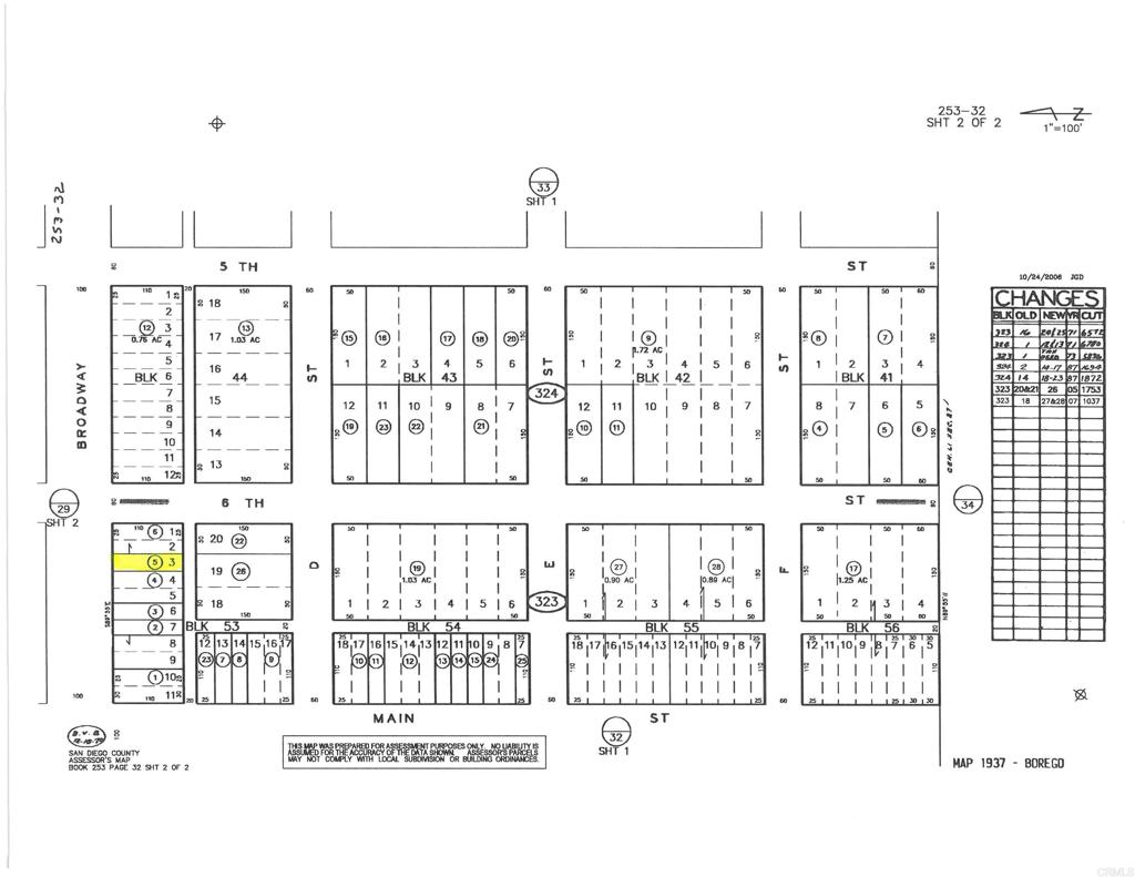 0.07 acre lot located in Little Borrego near off road areas