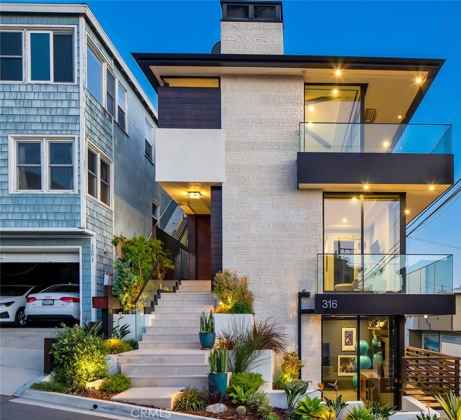 With world-class whitewater views from Malibu to Catalina Island, this home is situated on a premium corner lot in one of the most sought-after coastal neighborhoods in all of Southern California. This custom-built home by Dave Powers was designed with award-winning Tomaro Architecture. This is not just a home, it's a lifestyle!
This sustainable solar powered home comes with a dual battery backup system. The ocean view cold plunge and jacuzzi is perfect for relaxing after a long day of soaking up the California sun at the beach. When night falls, the soft top covers convert the area into comfortable lounge seating.
From nearly every room in this home, you'll enjoy mesmerizing ocean views. You'll appreciate the private office suite with dual built-in work stations, and the high-velocity/high-efficiency HVAC system. There's even a ceiling fan in the gym/beach room so you can stay cool while you work up a sweat. When it's time to relax, enjoy the infrared sauna or take a dip in the cold plunge!
With sleek, contemporary lines and luxurious finishes, this home is perfect for those who appreciate the finer things in life. It's a luxurious, designer showcase that has been meticulously crafted with high-end materials and finishes. Features include an outdoor beach shower, temperature-controlled wine display room, 3-stop elevator and floating wood staircase. The home also boasts beautiful faux living walls, solid walnut doors, and Fleetwood sliding doors that fully retract to embrace the panoramic vistas. Plus, there's a Control 4 home automation system with security cameras and system, automated window treatments, audio/visual controls, and custom lighting environments that make it easy to create the perfect atmosphere for any occasion. And with Kohler, Kallista, Newport Brass and Graff fixtures and finishes throughout, you can be sure that every detail has been considered.
The outdoor spaces are just as amazing as the indoor spaces. It's a luxurious oasis that's perfect for hosting both sophisticated and casual gatherings. You'll enjoy the luxury of top-of-the-line Thermador appliances, including a 6-burner range, double ovens, and cabinet-faced dishwasher and refrigerator. The built-in Lynx gas grill is perfect for beach-day cookouts, while the SunBrite brand outdoor TV ensures you'll never miss a game. End your perfect day by relaxing around the outdoor linear gas fireplace while watching the sun set into the vast Pacific Ocean beyond.