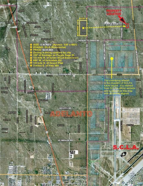 Photo of 0 Helendale Rd. & Purple Sage Avenue, Adelanto, CA 92301 (MLS # TR25035303)