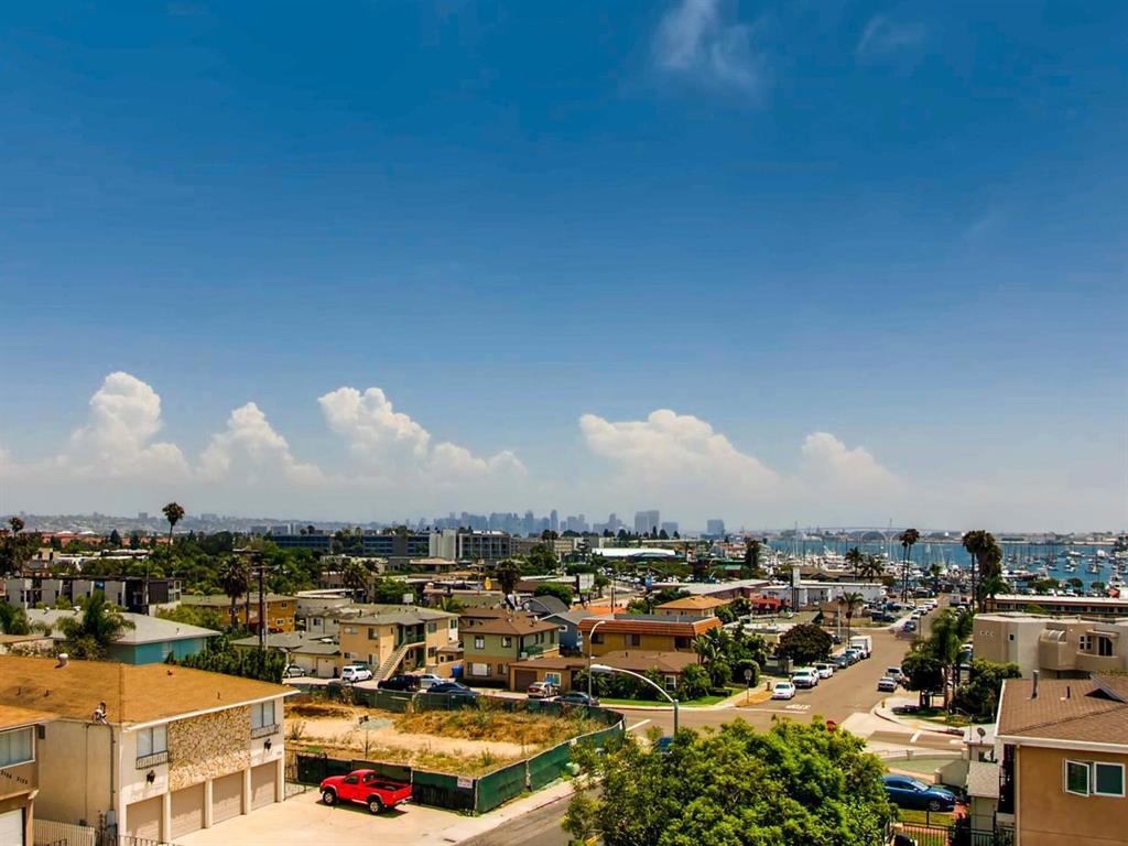 Brand New Townhome & incredible views of Downtown S.D., Coronado and the bay. Highly upgraded construction with 2 bedroom/2 bath w/Quartz countertops, S/S Kitchenaid appliances, refrigerator, tons of lighting and custom glass stairway. You'll love the tall ceilings with tons of light, private balcony off the family room that leads to a private rooftop deck with 360* views. 2 CAR GARAGE & SO MUCH MORE. Come see for yourself. MOVE IN READY! Neighborhoods: Roseville Equipment: Fire Sprinklers,Garage Door Opener Other Fees: 0 Sewer: Sewer Connected Topography: LL